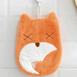 Tom Küche & Esszimmer-Kinderhandtuch aus Mikrofaser, Elefant/Nilpferd, süßes Tier-Design