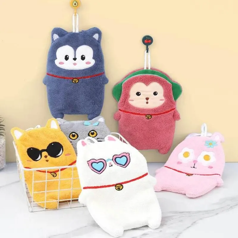 Tom Küche & Esszimmer-Kinder-Handtuch mit Cartoon-Tiermotiv, dickes, doppellagiges Handtuch für zu Hause