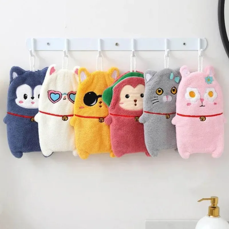 Tom Küche & Esszimmer-Kinder-Handtuch mit Cartoon-Tiermotiv, dickes, doppellagiges Handtuch für zu Hause