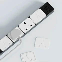 The Decor Haven Gadgets Für Zuhause-Kindersichere Steckdosenabdeckung - Schiebeverschluss-Sicherheitskappe