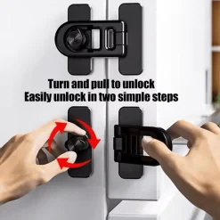 The Culinary Kit Küche & Esszimmer-Kindersicherheitsschloss – Sicherer Riegel für Schränke und Kühlschränke