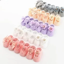 The Decor Haven Babykleidung|Babykleidung-Kindersocken im koreanischen Stil – Süße Tiny Steps Socken
