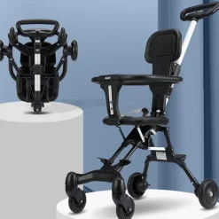 Kinder The Decor Haven Kinderwagen & Zubehör-Kinderwagen mit hoher Landschaft – mit einem Klick zusammenklappbar