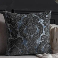 Pillow Haven Bettzeug-Kissenbezüge aus barockem Damast-Samt – 45 x 45 cm, dekorative Kissen