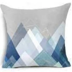 Cozy Haven Bettzeug-Kissenbezüge mit geometrischen Formen – Moderne Dekokissen