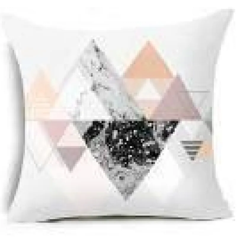 Cozy Haven Bettzeug-Kissenbezüge mit geometrischen Formen – Moderne Dekokissen