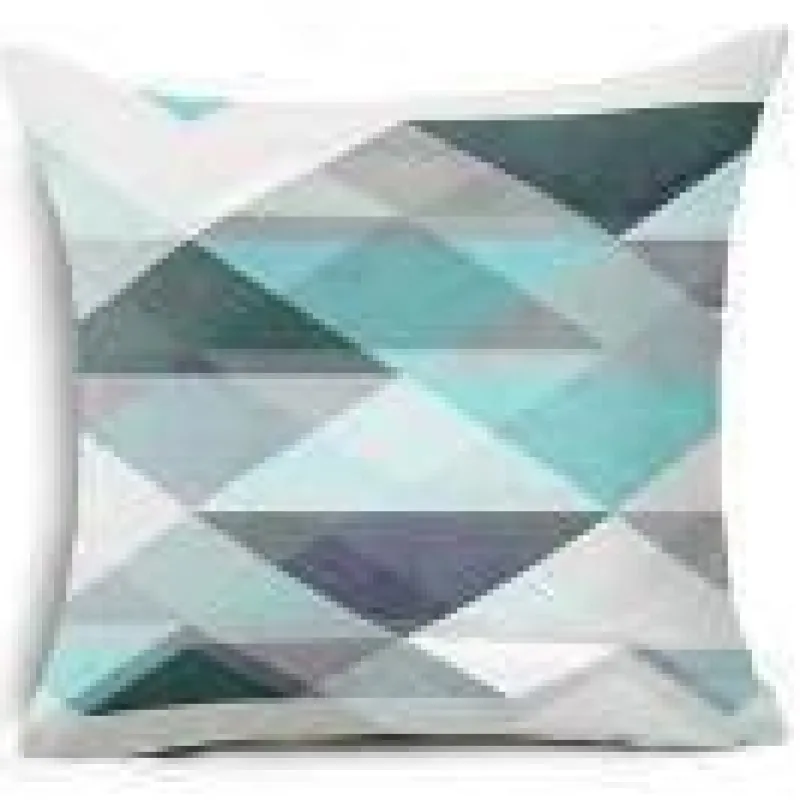 Cozy Haven Bettzeug-Kissenbezüge mit geometrischen Formen – Moderne Dekokissen