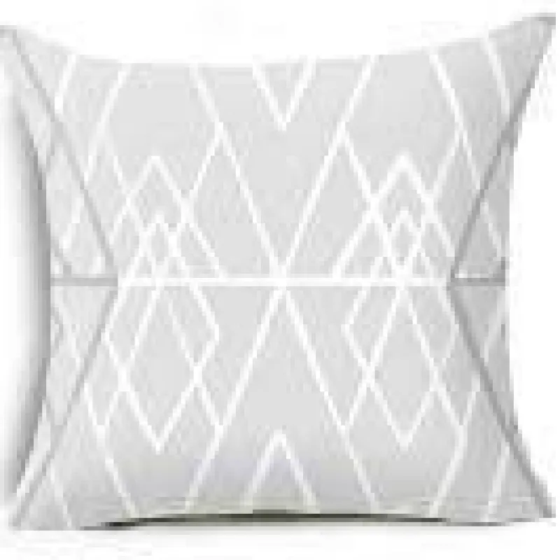 Cozy Haven Bettzeug-Kissenbezüge mit geometrischen Formen – Moderne Dekokissen