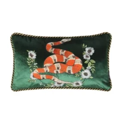 Pillow Haven Bettzeug-Kissenbezüge mit Katzenstickerei aus Samt und Quasten – gemütliche Kissenbezüge