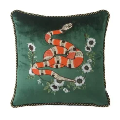 Pillow Haven Bettzeug-Kissenbezüge mit Katzenstickerei aus Samt und Quasten – gemütliche Kissenbezüge