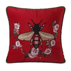 Pillow Haven Bettzeug-Kissenbezüge mit Katzenstickerei aus Samt und Quasten – gemütliche Kissenbezüge