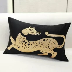 Pillow Haven Bettzeug-Kissenbezüge mit Stickerei, 50 x 50 cm, dekorative Kissenbezüge für Zuhause und Hotel
