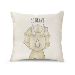 Pillow Haven Bettzeug-Kissenbezug mit Cartoon-Tiermotiv, Leinen, für die Heimdekoration