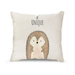 Pillow Haven Bettzeug-Kissenbezug mit Cartoon-Tiermotiv, Leinen, für die Heimdekoration