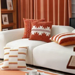 Cozy Cushions Bettzeug-Kissenbezug mit geometrischem Muster - Dekoratives Kissen