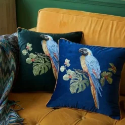 Pillow Haven Bettzeug-Kissenbezug mit Leopardenstickerei – Dekoratives Akzentkissen mit Tiermuster