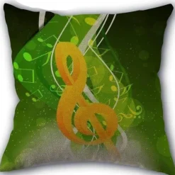 Plush Perch Bettzeug-Kissenbezug mit Musiknoten – Dekorativer Kissenbezug
