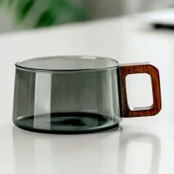 Cup Couture Küche & Esszimmer-Kiyomi Glasbecher-Set – Elegantes Kaffee-Trinkgeschirr für Zuhause