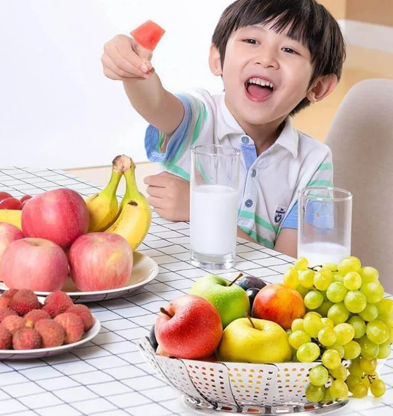 Deco Küche & Esszimmer-Klappbarer Dampfgarer aus Edelstahl – Küchenwerkzeug für Gemüse