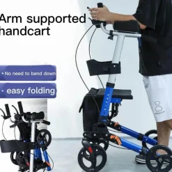 Tranquil Touch Mobilitäts- Und Support-Tools|Gesundheits-Gadgets-Klappbarer Gehwagen - Gehhilfe für die Rehabilitation älterer Menschen