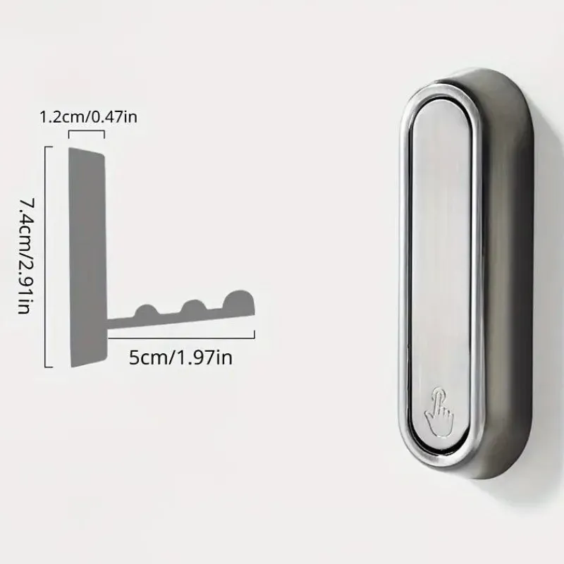 Room to Spare Aufbewahrung Und Organisation-Klappbarer Wandhaken – Versteckter Handtuch- und Kleiderbügel aus Edelstahl
