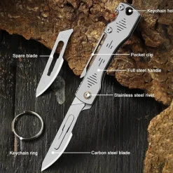 The Outdoor Vault Camping-Werkzeuge|Heimwerkzeuge-Klappbares Campingmesser - Outdoor-Werkzeug aus Edelstahl