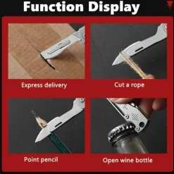 The Outdoor Vault Camping-Werkzeuge|Heimwerkzeuge-Klappbares Campingmesser - Outdoor-Werkzeug aus Edelstahl