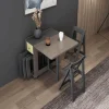 Comfort u0026 Style Möbel-Klappbares rechteckiges Esstisch-Set – elegante, platzsparende Möbel