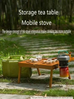 Adventure Basecamp Camping-Werkzeuge|Camping Im Freien-Klappbares tragbares Campingtisch-Set – Reisetisch mit Stühlen