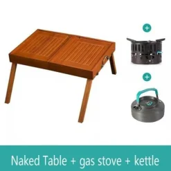Adventure Basecamp Camping-Werkzeuge|Camping Im Freien-Klappbares tragbares Campingtisch-Set – Reisetisch mit Stühlen