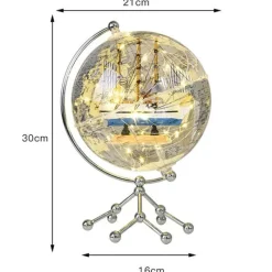 Illuminate Home Beleuchtung-Klare Globus-Dekoration – Transparenter Akzent für Ihr Zuhause