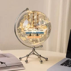 Illuminate Home Beleuchtung-Klare Globus-Dekoration – Transparenter Akzent für Ihr Zuhause