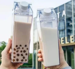 Tom Küche & Esszimmer-e Milchkarton-Wasserflasche - Tragbarer Plastikbecher für Saft und Tee