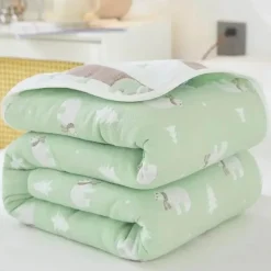 Wrap u0026 Relax Bettzeug-Klassische Baumwolldecke – Sechslagige dünne Gazedecke für Betten und Sofas