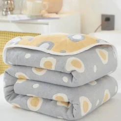 Wrap u0026 Relax Bettzeug-Klassische Baumwolldecke – Sechslagige dünne Gazedecke für Betten und Sofas