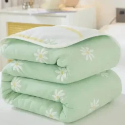 Wrap u0026 Relax Bettzeug-Klassische Baumwolldecke – Sechslagige dünne Gazedecke für Betten und Sofas