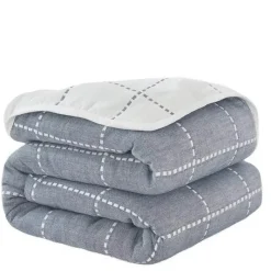 Wrap u0026 Relax Bettzeug-Klassische Baumwolldecke – Sechslagige dünne Gazedecke für Betten und Sofas