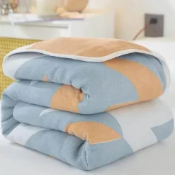 Wrap u0026 Relax Bettzeug-Klassische Baumwolldecke – Sechslagige dünne Gazedecke für Betten und Sofas