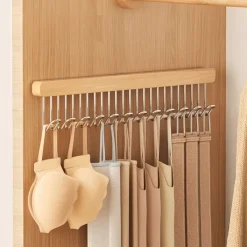 Room to Spare Aufbewahrung Und Organisation-Kleiderbügel aus Holz – Ausziehbare Kleiderstange mit 8/12 Haken