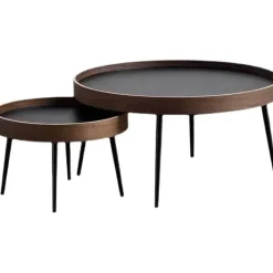 Comfort u0026 Style Möbel-Kleiner runder Couchtisch – Minimalistisches nordisches Design für moderne Wohnungen