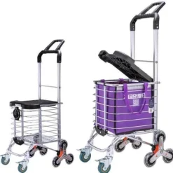 Comfort u0026 Style Gadgets Für Zuhause-Kletter-Einkaufswagen mit Rädern – leicht zu tragender Einkaufswagen