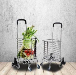 Comfort u0026 Style Gadgets Für Zuhause-Kletter-Einkaufswagen mit Rädern – leicht zu tragender Einkaufswagen