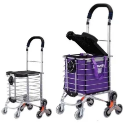 Comfort u0026 Style Gadgets Für Zuhause-Kletter-Einkaufswagen mit Rädern – leicht zu tragender Einkaufswagen