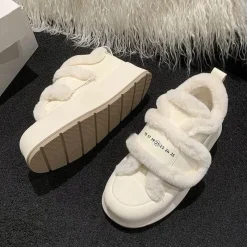 Damen Wilderness Haven Damenschuhe-Klobige Plateauschuhe – Plüsch-Schuhwerk mit erhöhtem Absatz