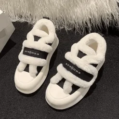 Damen Wilderness Haven Damenschuhe-Klobige Plateauschuhe – Plüsch-Schuhwerk mit erhöhtem Absatz