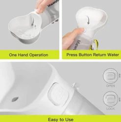 Furry Haven Haustierzubehör|Reinigungswerkzeuge Für Haustiere-Knochenförmige Hundewasserflasche – Stilvolles Trinkzubehör für Haustiere