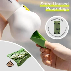 Furry Haven Haustierzubehör|Reinigungswerkzeuge Für Haustiere-Knochenförmige Hundewasserflasche – Stilvolles Trinkzubehör für Haustiere