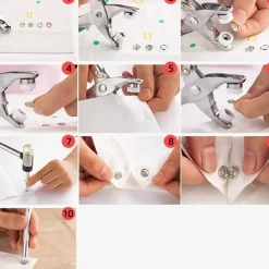 Cozy Living Heimwerkzeuge-Knopf-Druckknopf-Set – Nähwerkzeug-Grundausstattung