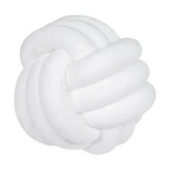 Pillow Haven Bettzeug-Knotenball-Plüschkissen - Gemütliches Dekokissen