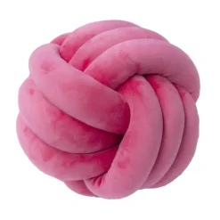 Pillow Haven Bettzeug-Knotenball-Plüschkissen - Gemütliches Dekokissen